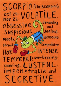 scorpio cartoon